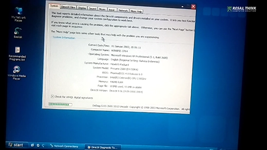 Melakukan Instal Ulang Windows XP pada Laptop Compaq Presario 2500