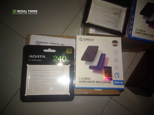 Meningkatkan Performa Laptop Asus X441B, Mengganti HDD ke SSD dan Memindahkan ke Enclosure